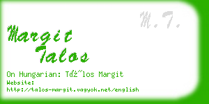 margit talos business card